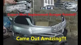 Painting The Bumper For The £1200 Copart 2013 Mercedes C220 Estate