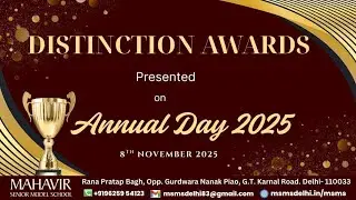 Distinction Awards 2025 I MSMS I Annual Day