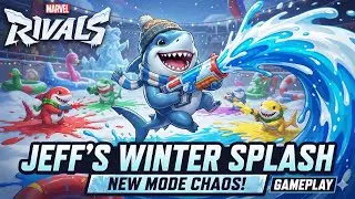 Marvel Rivals: Jeff Winter Splash 4v4v4 Gameplay (New Seasonal Rewards)