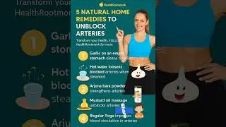 Unblock arteries naturally! 🧄🧘&zwj;♀️ Follow HealthRootmonk for healthy heart tips. #HeartHealth