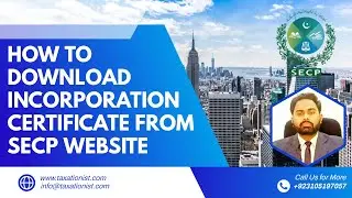 HOW TO DOWNLOAD INCORPORATION CERTIFICATE FROM SECP WEBSITE | INCORPORATE CERTIFICATE | SECP