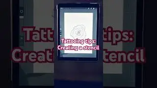 Creating a tattoo stencil in procreate using this easy to do trick ⚜️
