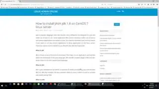 How to Install JDK 1.8 Java on CentOS 7 Server