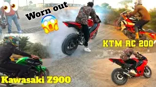 |Sunday ride Moto blog😍| ￼￼￼Kawasaki Z900👀 R15v4🏍️KTMRC200 ￼￼|Worn out😱 Rider public| ￼