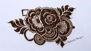 Arabic mehndi design back hand | Flower mehndi design easy and beautiful #henna 