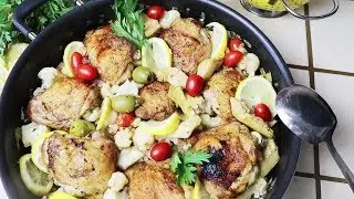 Greek Chicken Skillet | Quick & Easy | Keto Dinner recipes