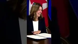 Danielle Smith and Mark Carney sign MOU for pipeline project