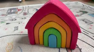 Honest review of Grimms natural rainbow stacking/nesting blocks