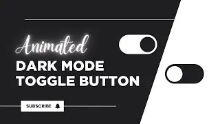 Animated Dark Mode Toggle Button Using CSS and JS