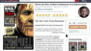 Hail to the Chin (Bruce Campbell's third book) promo #2