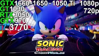 Sonic Racing: CrossWorlds - RTX 3050 6GB - GTX 1660 - GTX 1650 - GTX 1050 Ti  i7 3770