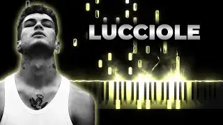 BLANCO - Lucciole piano karaoke instrumental cover