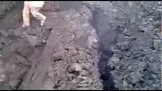 trench wall caves in on helpless workers