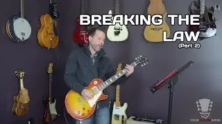 How to play Breaking The Law by Judas Priest Guitar Lesson