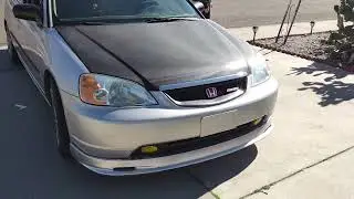 CARBON FIBER WRAPPED HOOD | 2002 7th Gen Honda Civic