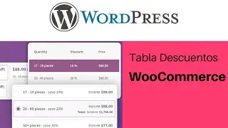 Pruebas Plugin Tiered Pricing Table for WooCommerce
