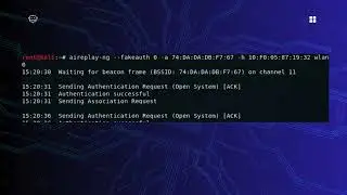 WEP Fake Authentication Attack