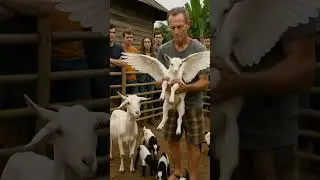 the flying goat has arrived, and no one knows what to do next #ai #scary #goat #flyinggoat