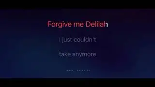 Delilah   karaoke mmoFm -4 male lower key by Tom Jones with lyrics