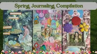 ASMR Spring Journaling Collection| Journal With Me | Seasonal Scrapbooking