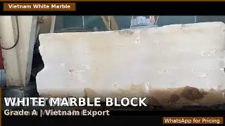 Processing White marble blocks from Yenbai for Export | White marble blocks | TVC STONE
