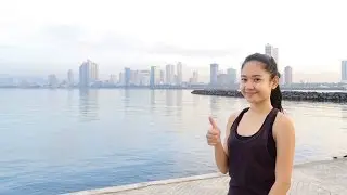 Running in Manila Bay, Philippines