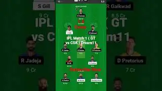 IPL Match 1 ( GT vs CSK ) Dream11