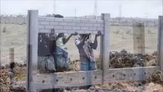 Precast compound wall installation