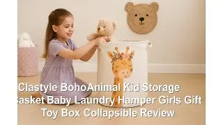 🧺 Clastyle Boho Animal Kid Storage Basket Baby Laundry Hamper Girls Gift Toy Box Collapsible Review