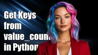 How to Get Keys from pandas.Series.value_counts() in Python