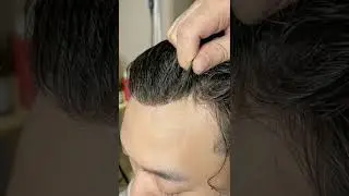 Thin Skin Base Toupee With Glue | European Human Hair Toupee For Men | Hi Toupee Hair System