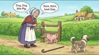 Easy story to practice your listening skills. The old Woman and Her Pig 🐷 