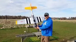 Maiden Flight - Hangar 9 P-51 Mustang