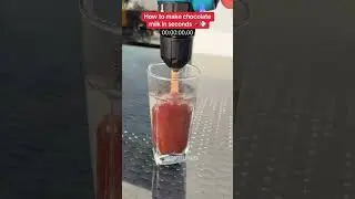 Fastest way to make chocolate milk?! 🍫🥛