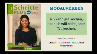 Modalverben  &ndash; K&ouml;nnen, Wollen, D&uuml;rfen, M&uuml;ssen, Sollen | Deutsch A2| Schritte Plus| Integrationskurs