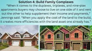 Solutions For Housing Crisis