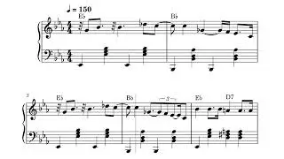 Jive at Five &ndash; Count Basie - Stride piano solo
