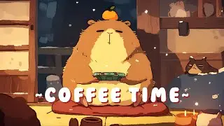 [Full Hour] Capybara Lofi Music Station | Calming Beats & Melodies 📚 🎵