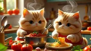 Cute Cats Make Spaghetti | Funny Cat Cooking Show