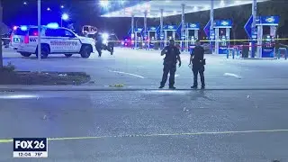 Man killed in driveby at Greenspoint gas station