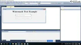 Watermark text in C#
