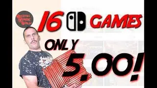 Buying 16 nintendo switch games with 5 dollars!