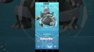 🩶 Best moveset for Aggron in pokemon go #short #pokemongo #pokemongoglitch