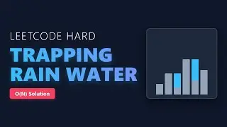 Trapping Rain Water - LeetCode Hard Problem Explained (Two Pointer Solution)
