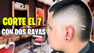 CORTE EL 7 CON DOS LINEAS PASO A PASO ( COMO HACER EL CORTE 7 DESDE LA SHAVER PASO A PASO 2021