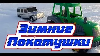 Mini off road car in winter