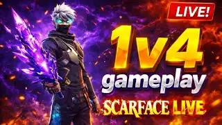 SCARFACE IS LIVE 💀 FREE FIRE 1V4 🤯 GUILD TEST LIVE 🥶☠️ #freefire #live #guildtest