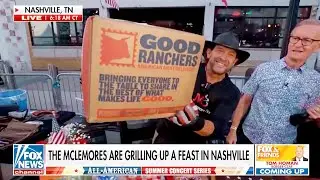 The McLemore Boys cooking Good Ranchers at Fox & Friends Tailgate For Labor Day in Nashville, TN