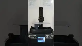 3D resin printing process in action 🔥