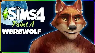 🌕 Create my first detailed Werewolf [ A The Sims 4 I No CC CAS Speed Paint + Story ]
